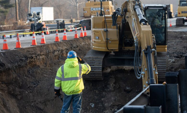 Route 80 sinkhole in Morris County caused by an abandoned mine shaft