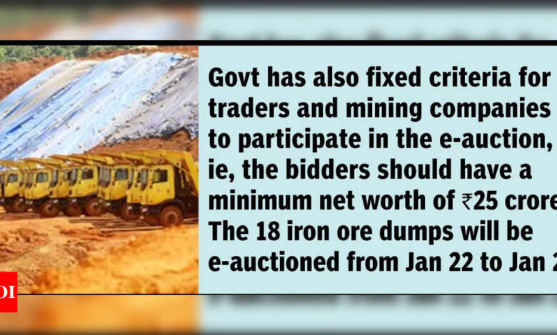 173 mining companies have shown interest in purchasing 18 low-grade iron ore dumps