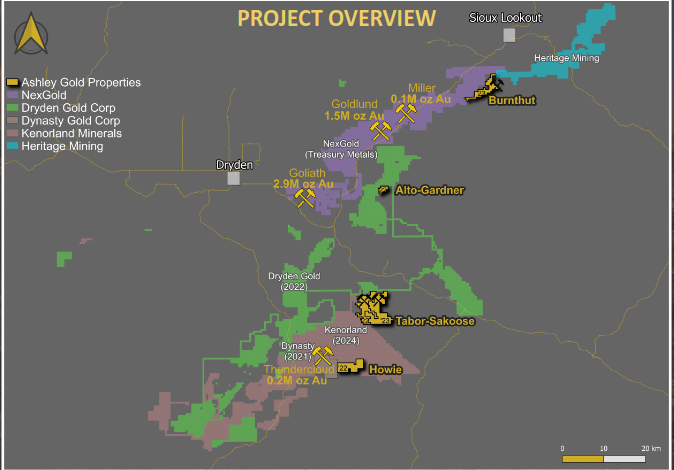 Ashley Gold receives funding for the Burnthut Drilling Project from the Ontario Junior Exploration Program