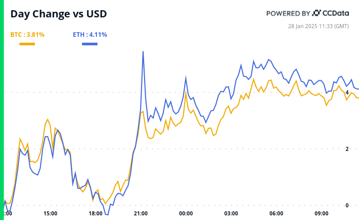 Bitcoin (BTC) is that Deepseek is related to decline and Amnesty International symbols.