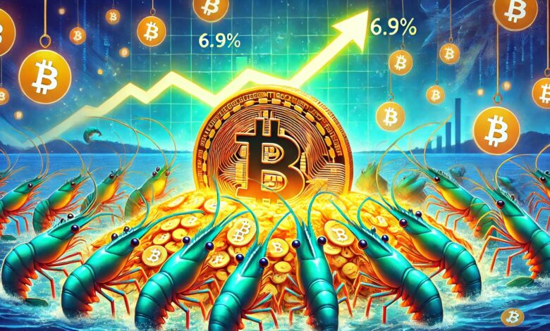 Bitcoin Shrimp Returns to Buying: Supply Share Reaches 6.9%