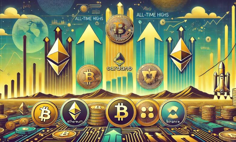 Altcoin prices rise as the cryptocurrency market takes off in 2025 on a high note