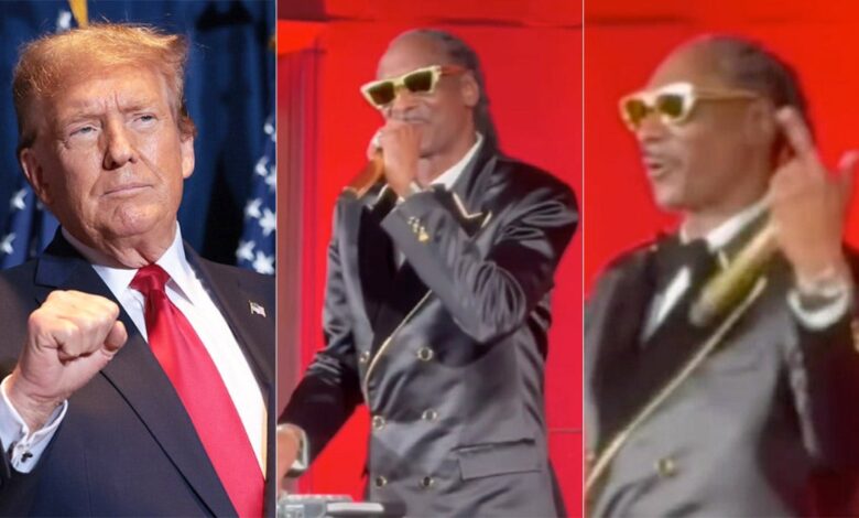 Snoop Dogg dazzles Trump during his inauguration with a Bob Marley song