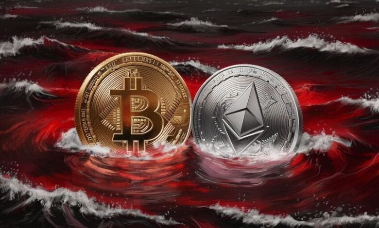 Bitcoin, ETHEREUM decreases to the lowest prices in months as the liquidation tops $ 600 million