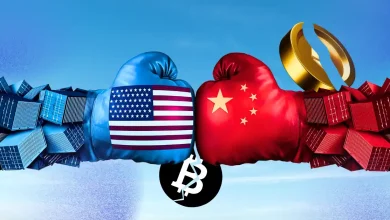 Bitcoin, XRP and DOGE interaction with the trade war between the United States of China: another encryption is destroyed forward?