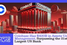 Coinbase contains $ 420 billion of management assets, exceeding 21 largest American banks - Cryptoninjas