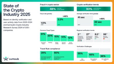 Forging 2024 'year of installation', the Sumsub report envisages 2025 to intensify the needs for cryptom infrastructure