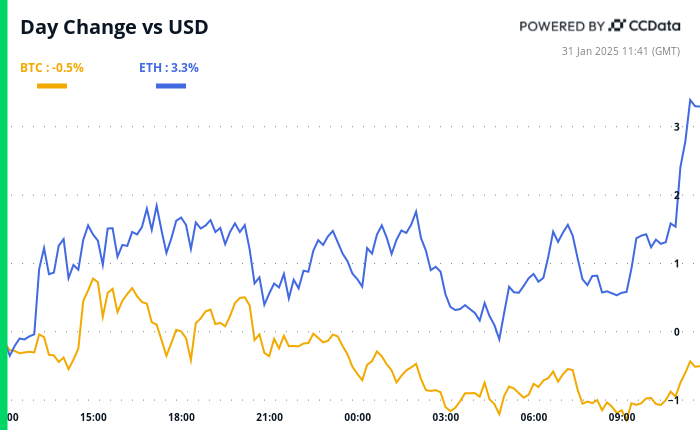 Usdc takes the crown in January where Bitcoin looks at the basic PCE data