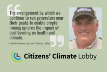 Citizens who eat our changing climate: Crypting currency mining affects us locally