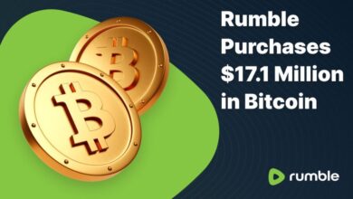 Rumble gets $ 17.1 million in Bitcoin within the Treasury Strategy