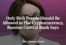 The Russian Central Bank says only the wealthy should be allowed to use the encrypted currency