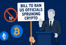 The bill banned US officials Sproiking Cripto, which were introduced from American democratic senators
