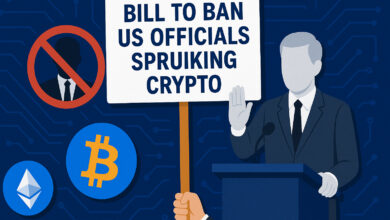 The bill banned US officials Sproiking Cripto, which were introduced from American democratic senators