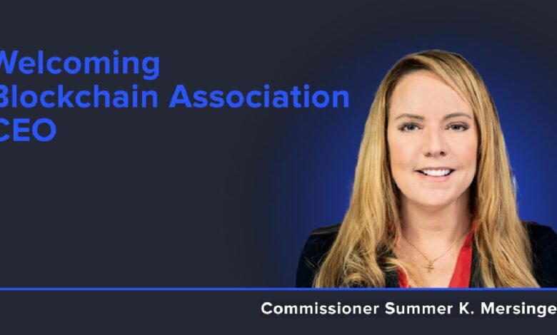 Blockchain Taps US CFTC SUMMER MERSINERER as CEO 1 Blockchain Taps US CFTC SUMMER MERSINERER as CEO
